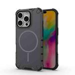 For iPhone 16 Pro Grating Solid Color MagSafe Magnetic Phone Case(Dark Grey)