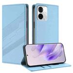 For itel S18 Pro Embossed Multi-functional Wallet Retro Leather Phone Case(Light Blue)