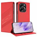 For itel S23+ Embossed Multi-functional Wallet Retro Leather Phone Case(Red)