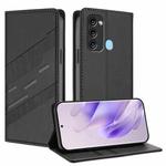 For itel S17 / P38 / Vision 3 Embossed Multi-functional Wallet Retro Leather Phone Case(Black)