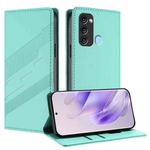 For itel S17 / P38 / Vision 3 Embossed Multi-functional Wallet Retro Leather Phone Case(Mint Green)