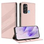 For itel S17 / P38 / Vision 3 Embossed Multi-functional Wallet Retro Leather Phone Case(Pink)