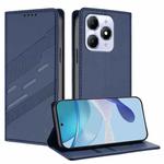 For itel A90 Embossed Multi-functional Wallet Retro Leather Phone Case(Dark Blue)