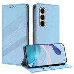 For itel A95 5G Embossed Multi-functional Wallet Retro Leather Phone Case(Light Blue)