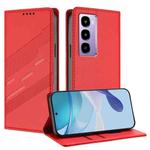For itel City 100 Embossed Multi-functional Wallet Retro Leather Phone Case(Red)