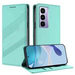 For itel City 100 Embossed Multi-functional Wallet Retro Leather Phone Case(Mint Green)