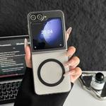 For Samsung Galaxy Z Flip5 5G Skin Feel PC MagSafe Magnetic Folding Phone Case(Black)