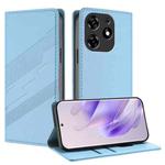 For Tecno Spark 10 Pro Embossed Multi-functional Wallet Retro Leather Phone Case(Light Blue)