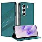 For Tecno Camon 40 Pro 4G Embossed Multi-functional Wallet Retro Leather Phone Case(Dark Green)