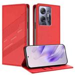 For Infinix Hot 30 5G Embossed Multi-functional Wallet Retro Leather Phone Case(Red)
