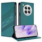 For Infinix Zero 40 4G Embossed Multi-functional Wallet Retro Leather Phone Case(Dark Green)