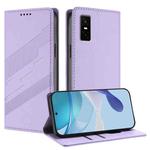 For Infinix GT 30 Pro Embossed Multi-functional Wallet Retro Leather Phone Case(Light Purple)