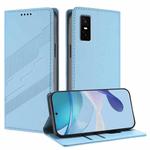 For Infinix GT 30 Pro Embossed Multi-functional Wallet Retro Leather Phone Case(Light Blue)