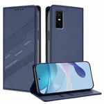 For Infinix GT 30 Pro Embossed Multi-functional Wallet Retro Leather Phone Case(Dark Blue)