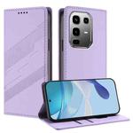 For Infinix Note 50 Pro+ 5G Embossed Multi-functional Wallet Retro Leather Phone Case(Light Purple)