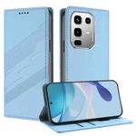 For Infinix Note 50 Pro 4G Embossed Multi-functional Wallet Retro Leather Phone Case(Light Blue)