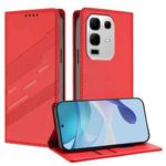For Infinix Note 50s 5G Embossed Multi-functional Wallet Retro Leather Phone Case(Red)