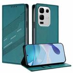 For Infinix Note 50s 5G Embossed Multi-functional Wallet Retro Leather Phone Case(Dark Green)