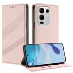 For Infinix Note 50x 5G Embossed Multi-functional Wallet Retro Leather Phone Case(Pink)