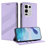 For Infinix Note 50x 5G Embossed Multi-functional Wallet Retro Leather Phone Case(Light Purple)