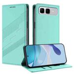 For Infinix Smart 10 Plus 4G Embossed Multi-functional Wallet Retro Leather Phone Case(Mint Green)