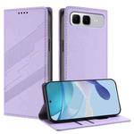 For Infinix Smart 10 Plus 4G Embossed Multi-functional Wallet Retro Leather Phone Case(Light Purple)