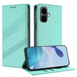 For Infinix Smart 10 4G Embossed Multi-functional Wallet Retro Leather Phone Case(Mint Green)
