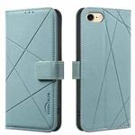 For iPhone 6 / 7 / 8 / SE Geometric Pattern RFID Leather Phone Case(Green)
