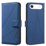For iPhone 17 Air Geometric Pattern RFID Leather Phone Case(Blue)