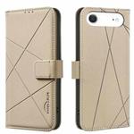 For iPhone 17 Air Geometric Pattern RFID Leather Phone Case(Beige)