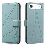 For iPhone 17 Air Geometric Pattern RFID Leather Phone Case(Green)