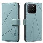 For Honor X5B Geometric Pattern RFID Leather Phone Case(Green)
