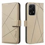 For Honor 200 Lite Geometric Pattern RFID Leather Phone Case(Beige)