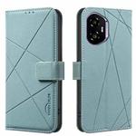 For Honor 300 Geometric Pattern RFID Leather Phone Case(Green)
