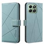 For Honor X6B Geometric Pattern RFID Leather Phone Case(Green)