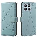 For Honor X8B Geometric Pattern RFID Leather Phone Case(Green)