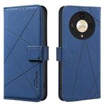 For Honor X9B / Magic6 Lite Geometric Pattern RFID Leather Phone Case(Blue)