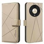 For Honor X9B / Magic6 Lite Geometric Pattern RFID Leather Phone Case(Beige)
