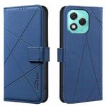 For Honor 400 Lite Geometric Pattern RFID Leather Phone Case(Blue)