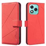 For Honor 400 Lite Geometric Pattern RFID Leather Phone Case(Red)