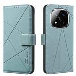 For Redmi Note 14 Pro 5G / 14 Pro+ 5G Geometric Pattern RFID Leather Phone Case(Green)