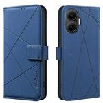 For Redmi Turbo 4 Pro Geometric Pattern RFID Leather Phone Case(Blue)