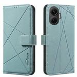 For Redmi Turbo 4 Pro Geometric Pattern RFID Leather Phone Case(Green)