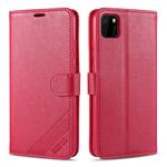 For Huawei Y5p AZNS Sheepskin Texture Horizontal Flip Leather Case with Holder & Card Slots & Wallet(Red)