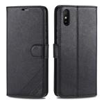 For Xiaomi Redmi 9A AZNS Sheepskin Texture Horizontal Flip Leather Case with Holder & Card Slots & Wallet(Black)