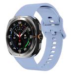 For Samsung Galaxy Watch Ultra 47mm Solid Color Colorful Buckle Silicone Watch Band(Light Blue)