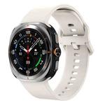 For Samsung Galaxy Watch Ultra 47mm Solid Color Colorful Buckle Silicone Watch Band(Starlight)
