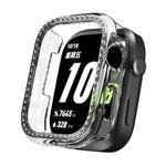 For Huawei Watch D2 Single Row Diamond Half Coverage PC Hollow Watch Case(Transparent)