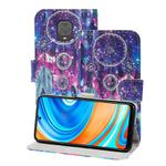 For Xiaomi Redmi Note 9 Pro 3D Painting Pattern Coloured Drawing Horizontal Flip PU Leather Case with Holder & Card Slots & Wallet & Lanyard(Starry Wind Chime)