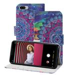 For OPPO A3s 3D Painting Pattern Coloured Drawing Horizontal Flip PU Leather Case with Holder & Card Slots & Wallet & Lanyard(Oil Painted Mandala)